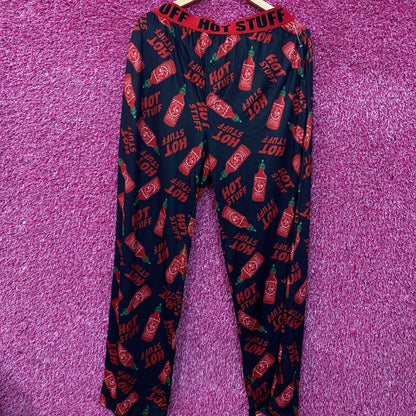 Sriracha Hot Sauce Hot Stuff Pajama Lounge Pants Medium