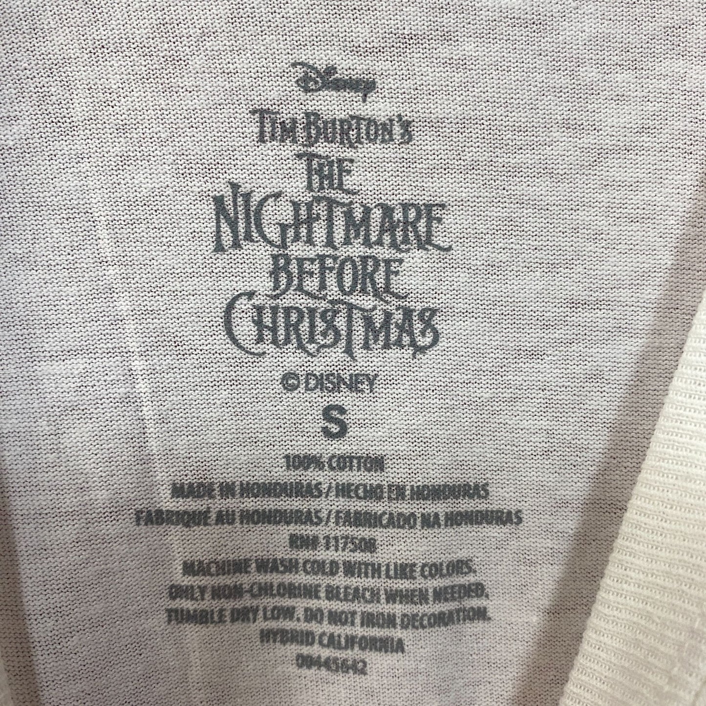Tim Burton Nightmare Before Christmas Jack Skellington Mad T-Shirt Small