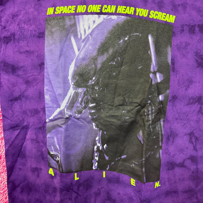 Alien Xenomorph Space No One Can Hear You Scream Tie Dye M