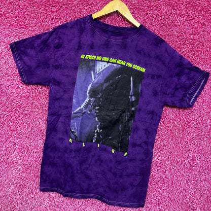 Alien Xenomorph Space No One Can Hear You Scream Tie Dye M