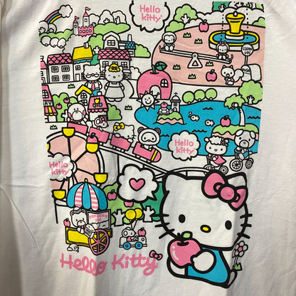 Hello Kitty Town Kawaii Festival Sanrio Anime Long Sleeve T-Shirt Medium
