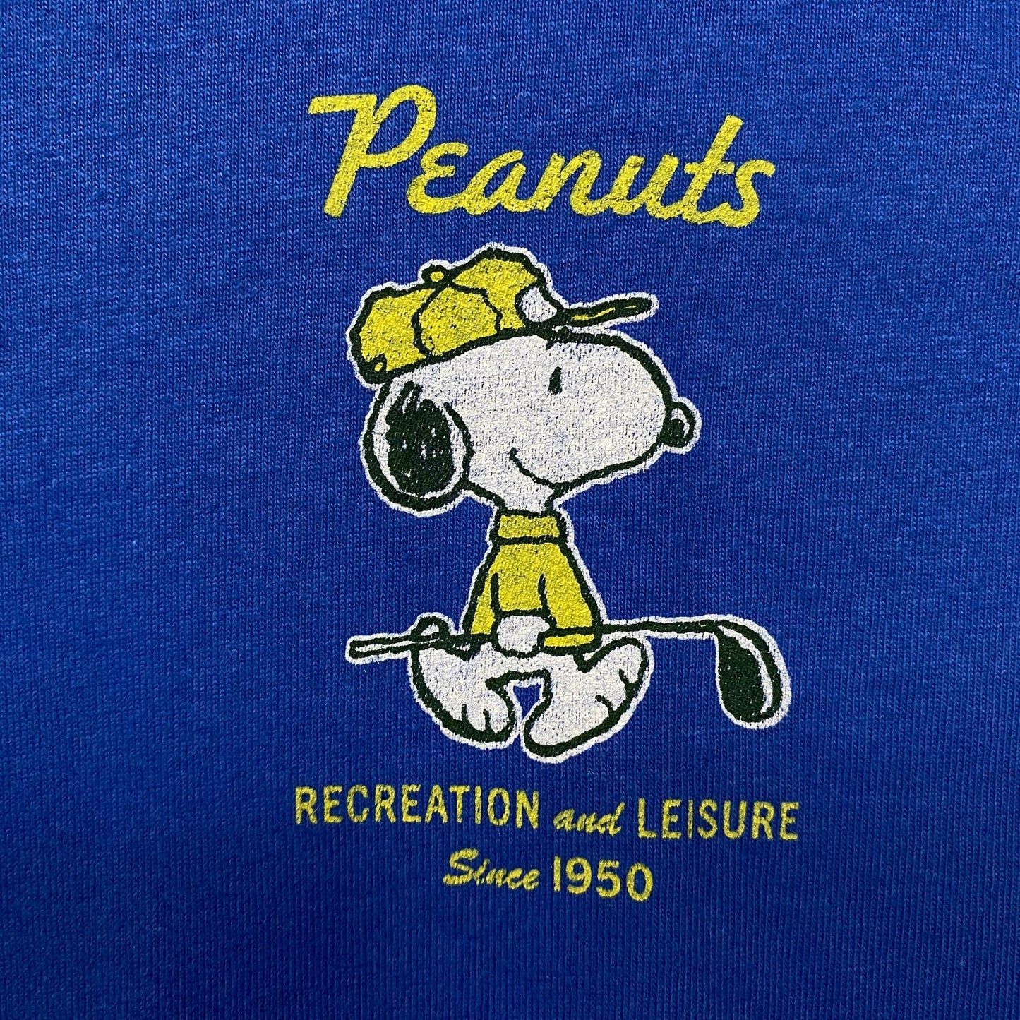 Peanuts "Recreation and Leisure" Snoopy & Woodstock Graphic T-Shirt Large
