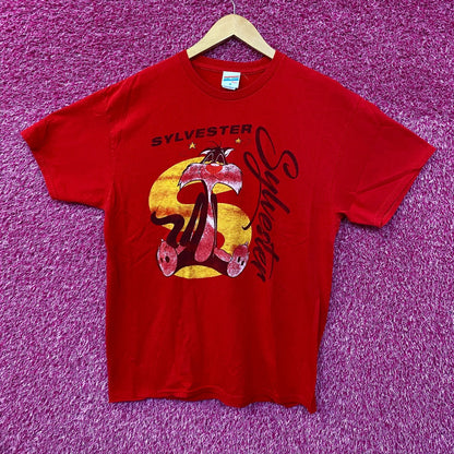 Looney Tunes Sylvester the Cat Cartoon Tshirt size Medium