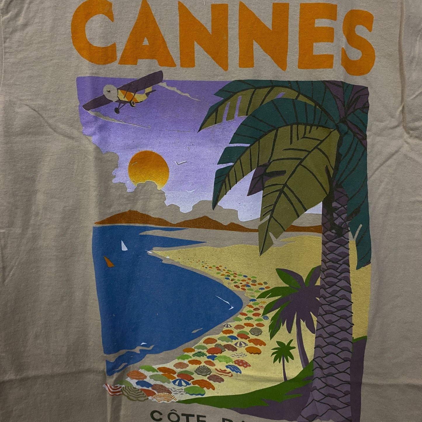 Junk Food Cannes Côte D'Azur Graphic T-Shirt Small