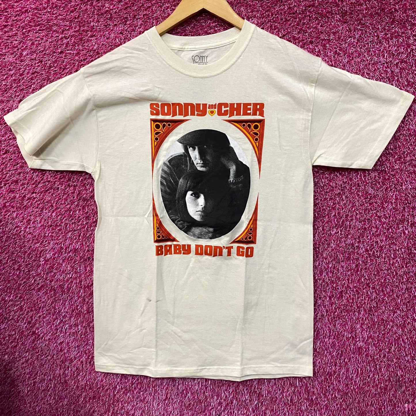 Sonny & Cher Baby Dont Go Album Pop Rock Duo T-Shirt Medium