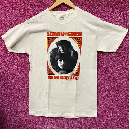 Sonny & Cher Baby Dont Go Album Pop Rock Duo T-Shirt Medium