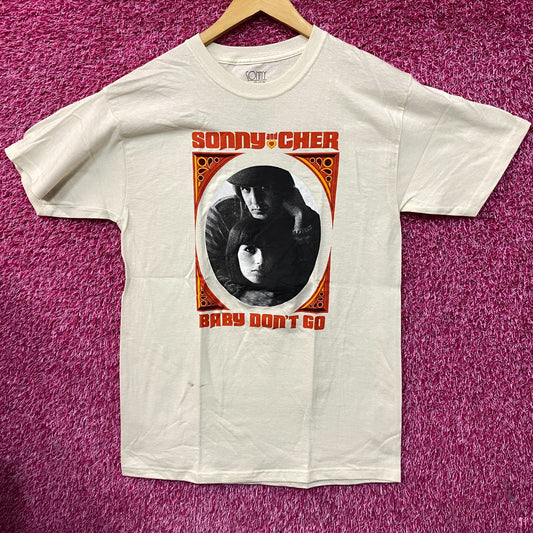 Sonny & Cher Baby Dont Go Album Pop Rock Duo T-Shirt Medium