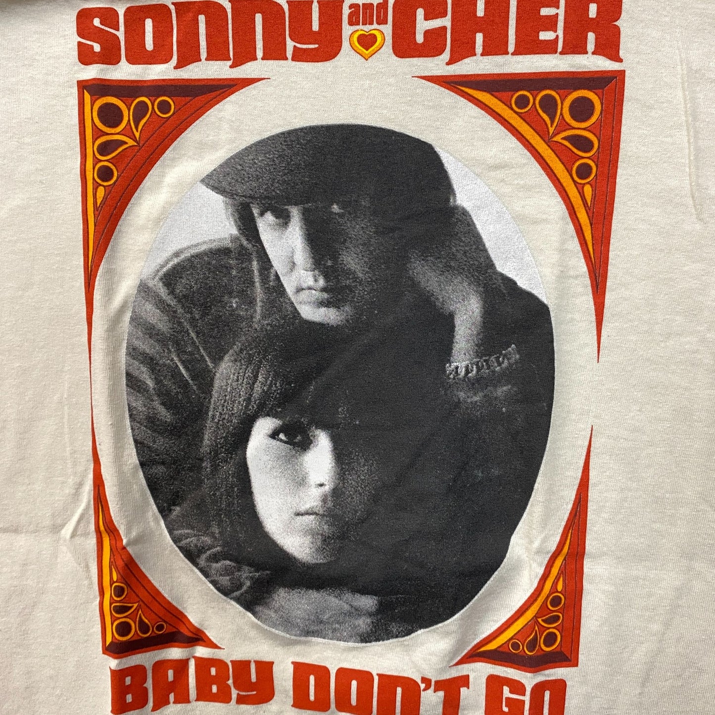 Sonny & Cher Baby Dont Go Album Pop Rock Duo T-Shirt Medium