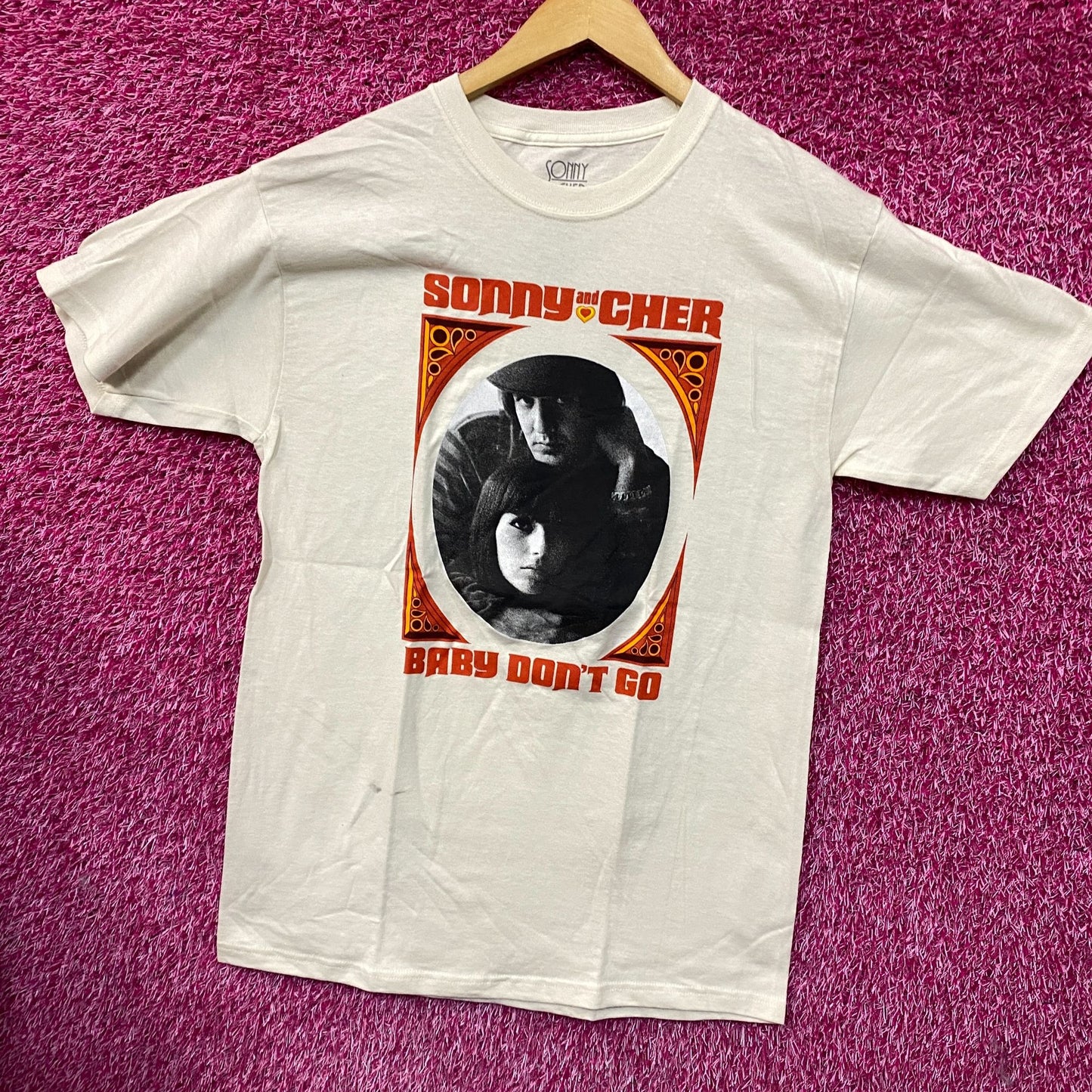 Sonny & Cher Baby Dont Go Album Pop Rock Duo T-Shirt Medium
