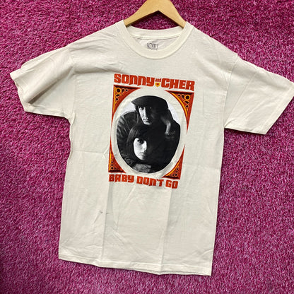 Sonny & Cher Baby Dont Go Album Pop Rock Duo T-Shirt Medium
