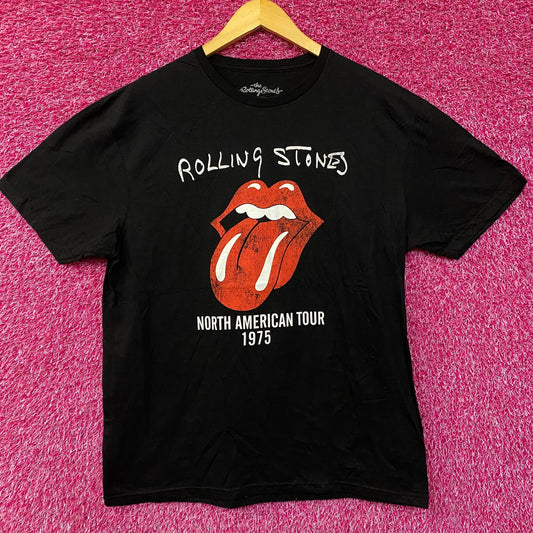 The Rolling Stones Hot Lips North American Tour 1975 T-Shirt Large