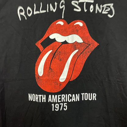 The Rolling Stones Hot Lips North American Tour 1975 T-Shirt Large
