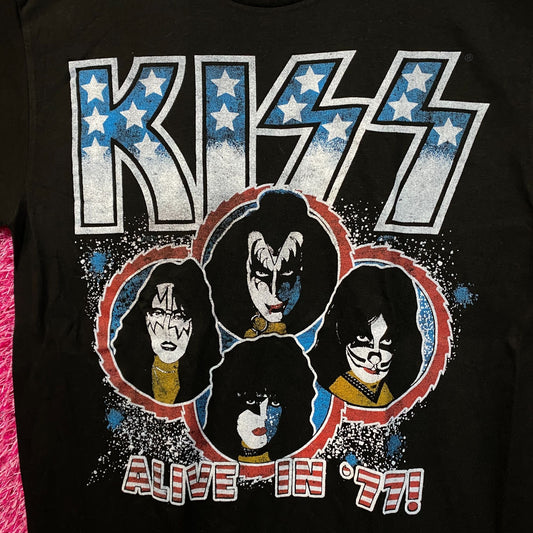Kiss Alive in '77! Rock Tshirt size small