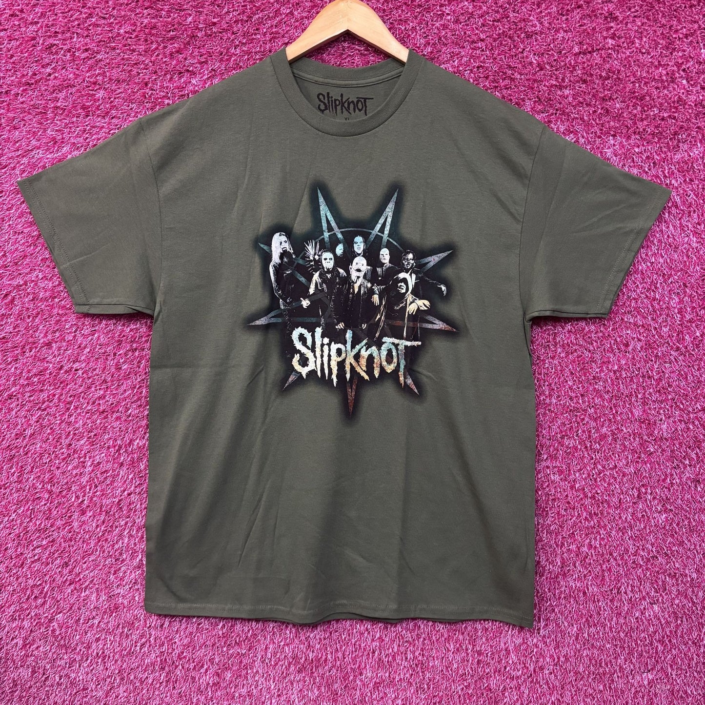 Slipknot Group Star Crest Green T-Shirt XL