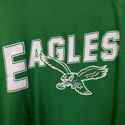 Junk Food Philadelphia Eagles Crop Crewneck Sweatshirt Medium