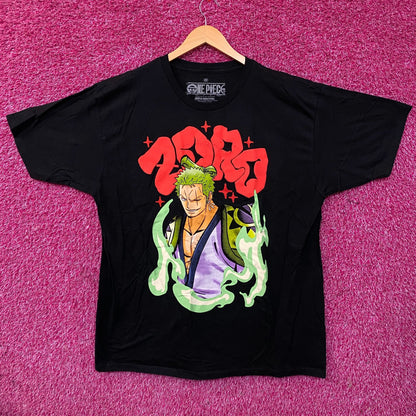 One Piece Roronoa Zoro Wano Arc Anime Graphic T-Shirt 2XL