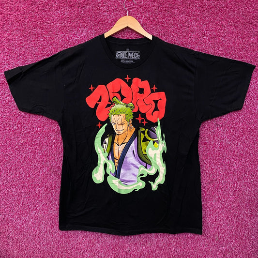 One Piece Roronoa Zoro Wano Arc Anime Graphic T-Shirt 2XL