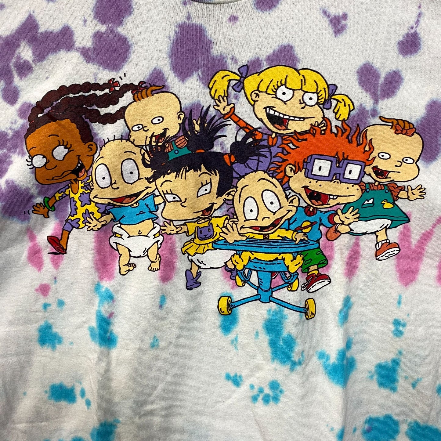 Nickelodeon Rugrats Cartoon Classic Tie Dye T-Shirt Large