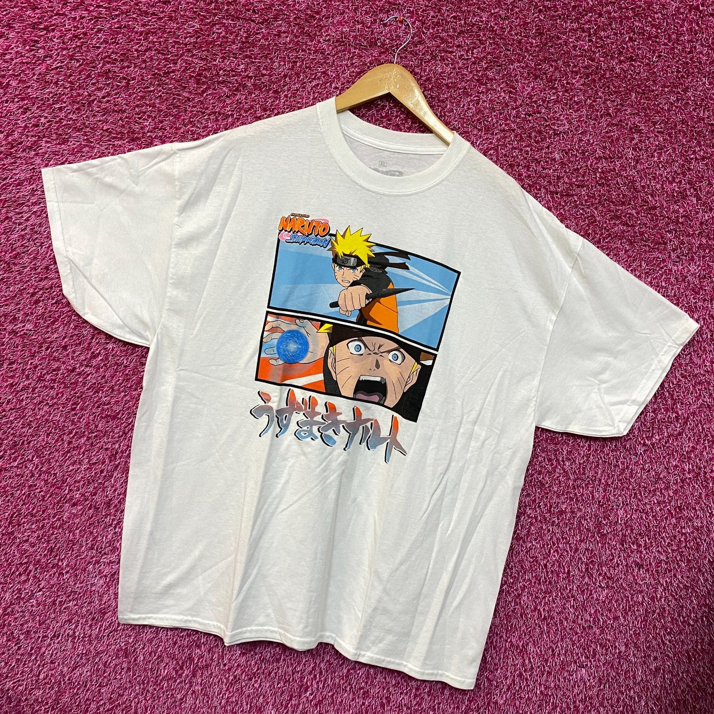 Naruto Character White Tshirt size Extra Large