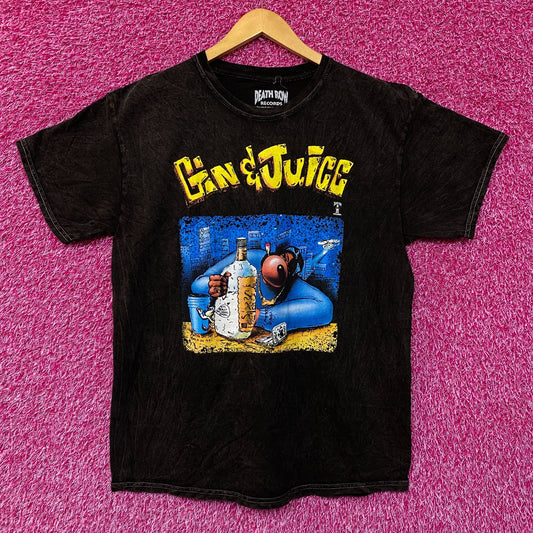 Death Row Records Snoop Doggy Dogg Gin & Juice Rap Tee M/L