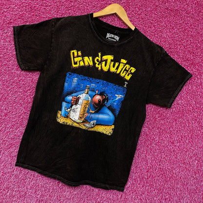 Death Row Records Snoop Doggy Dogg Gin & Juice Rap Tee M/L