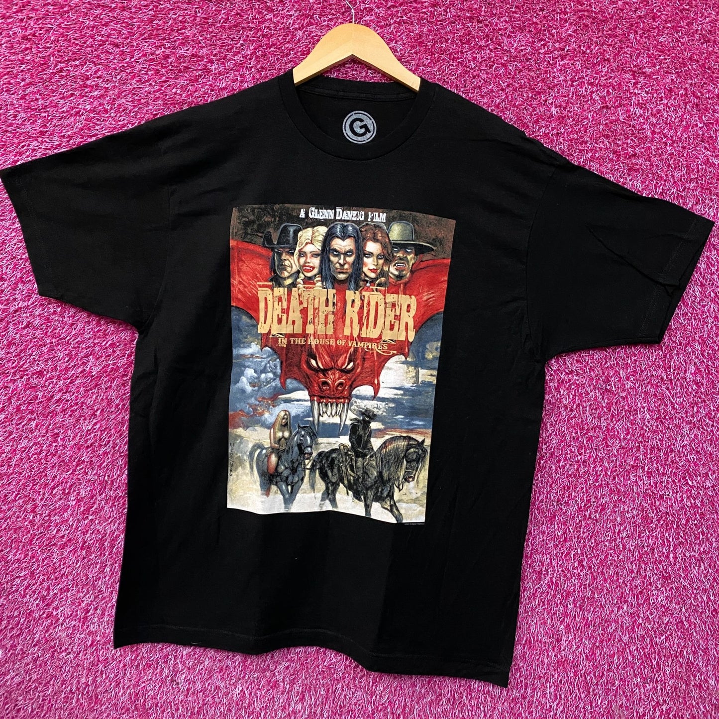 Death Rider in the House of Vampires Movie Poster Graphic T-Shirt XL