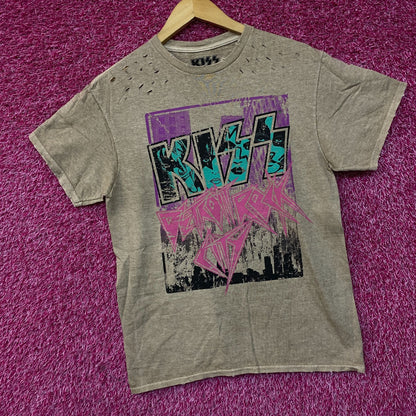 KISS Detroit Rock City Graphic Distressed T-Shirt Small