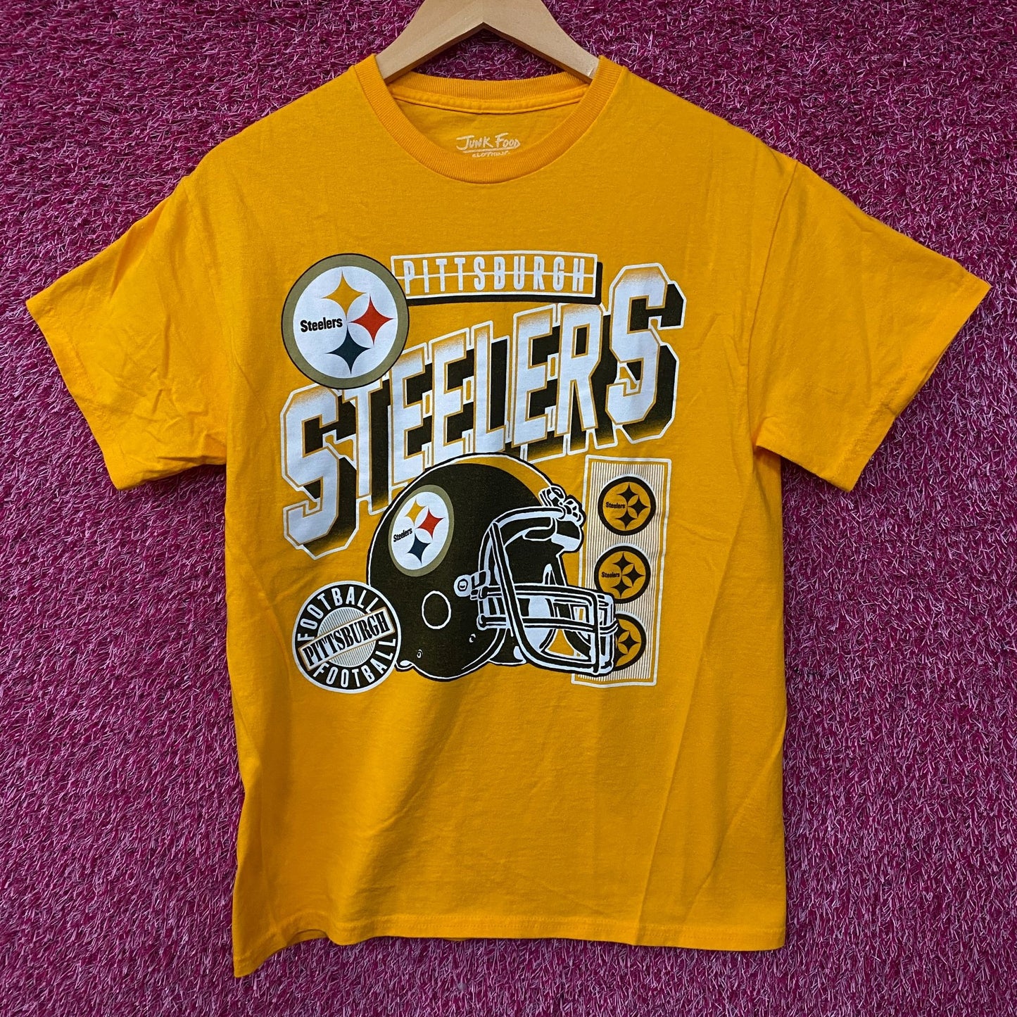 Junk Food Pittsburgh Steelers Checkdown Flea Market T-Shirt Small