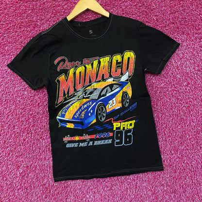 Race to Monaco Nascar Style Racing Tshirt size Small