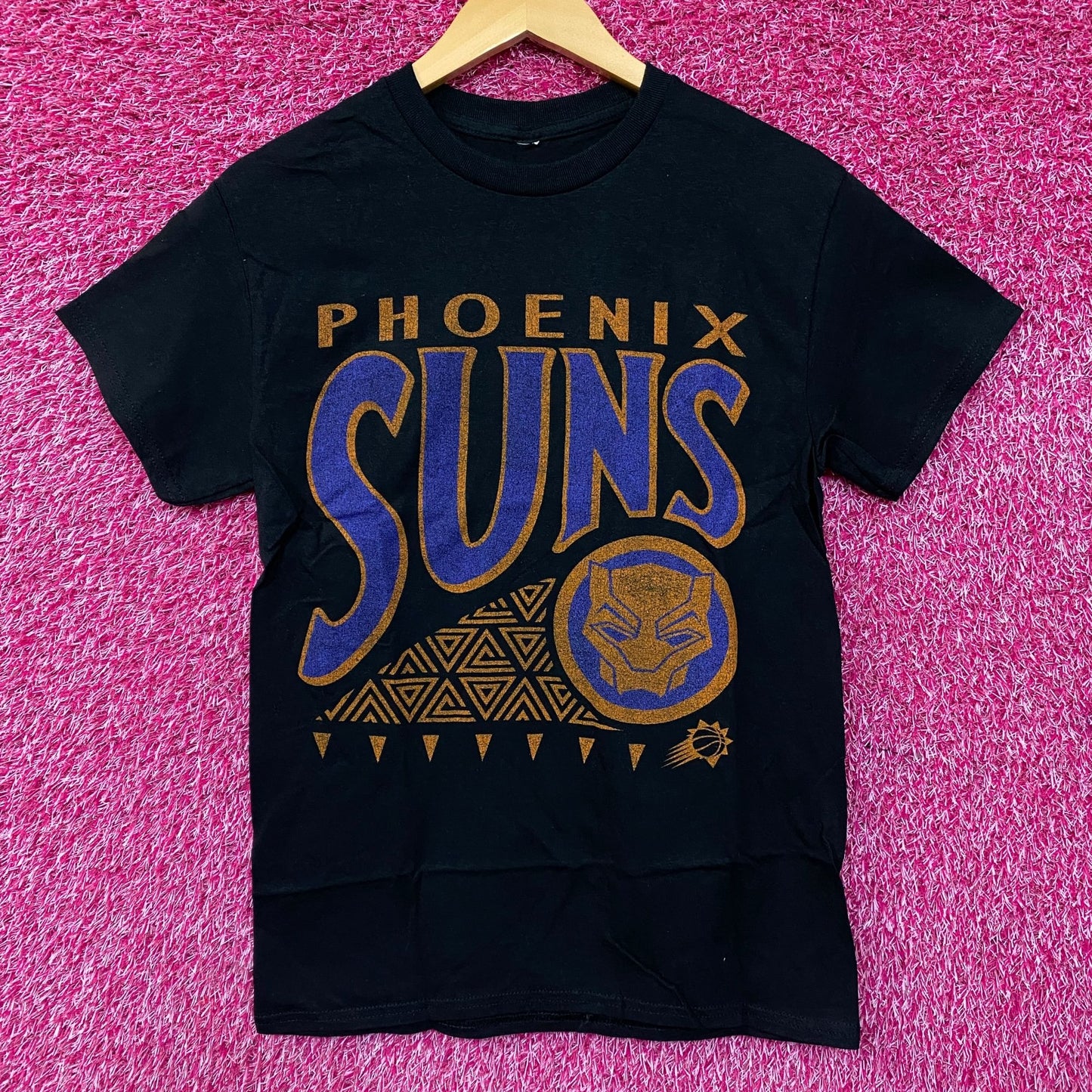 Junk Food Phoenix Suns NBA x Marvel Black Panther Wakanda Forever T-Shirt XS