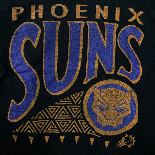 Junk Food Phoenix Suns NBA x Marvel Black Panther Wakanda Forever T-Shirt XS
