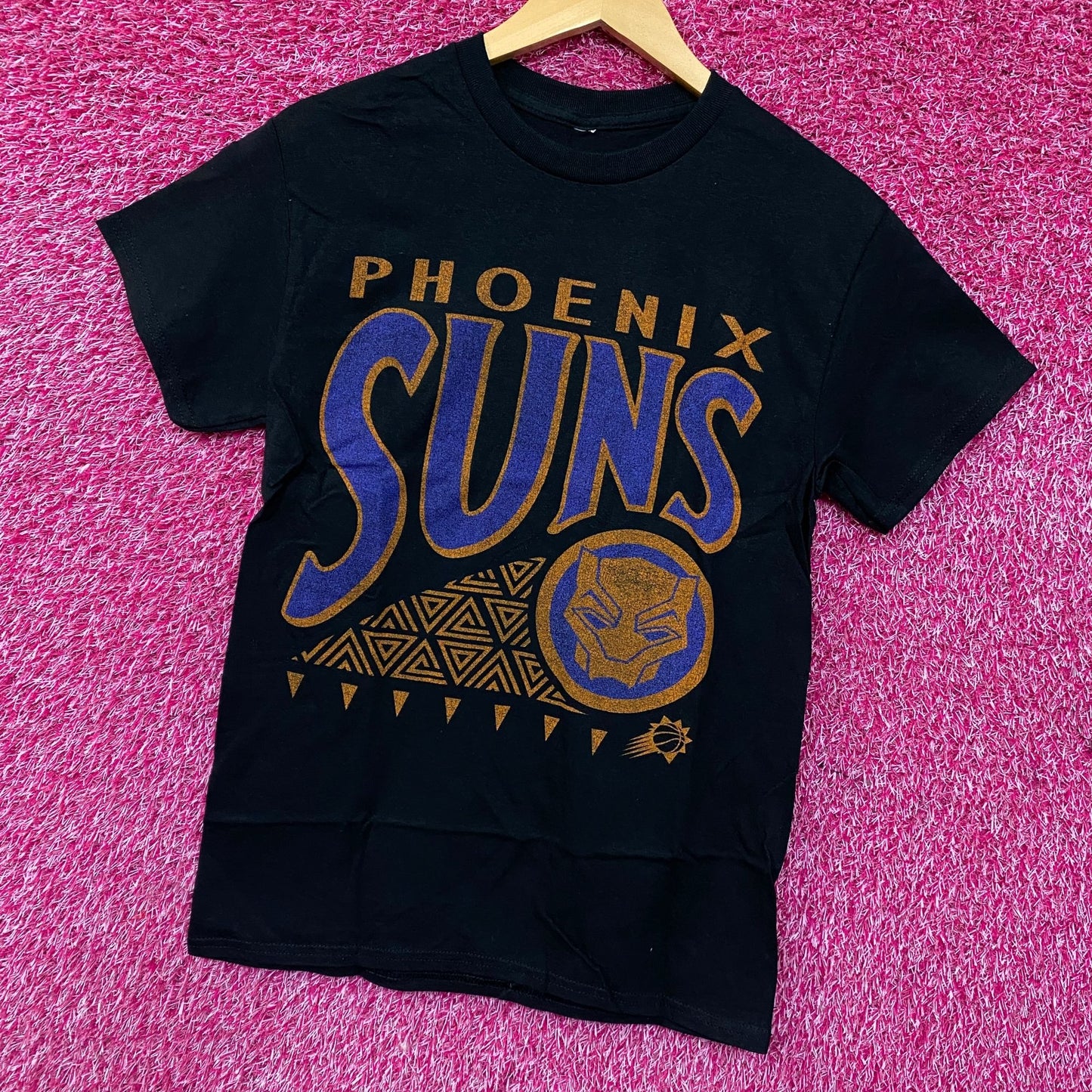 Junk Food Phoenix Suns NBA x Marvel Black Panther Wakanda Forever T-Shirt XS