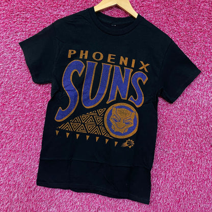 Junk Food Phoenix Suns NBA x Marvel Black Panther Wakanda Forever T-Shirt XS