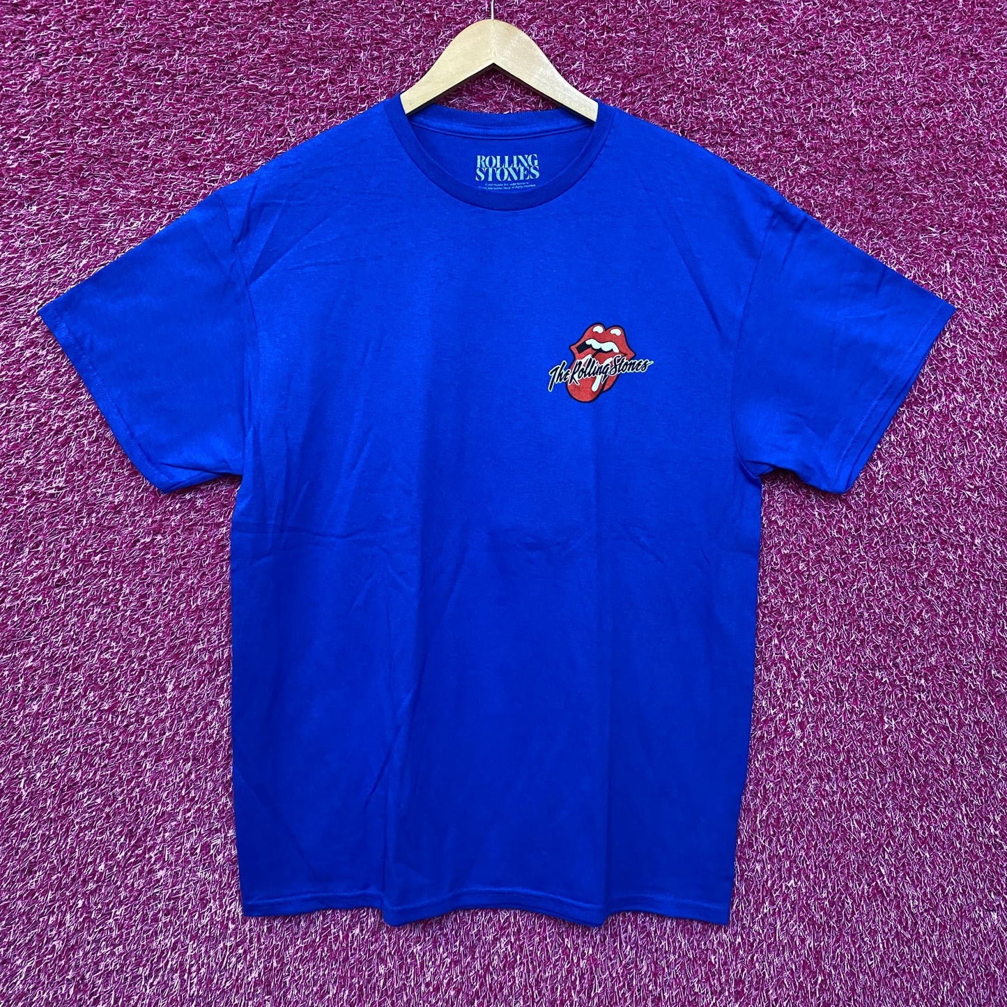 The Rolling Stones 78 Live in Concert blue Tshirt size Large