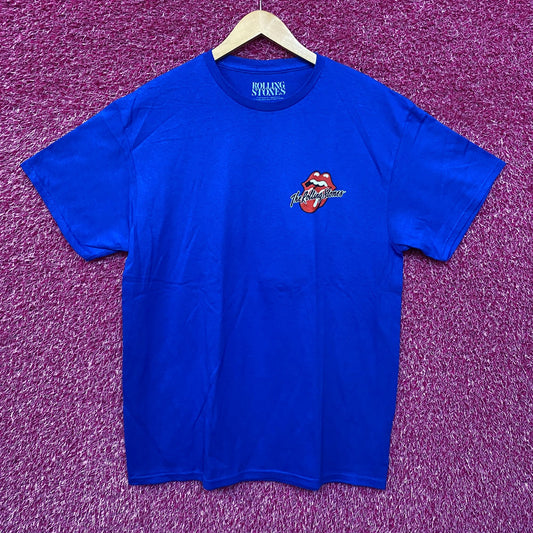 The Rolling Stones 78 Live in Concert blue Tshirt size Large