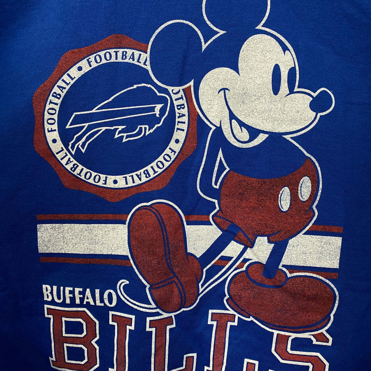 Junk Food Clothing x Disney Buffalo Bills Mickey Crewneck Sweatshirt XL
