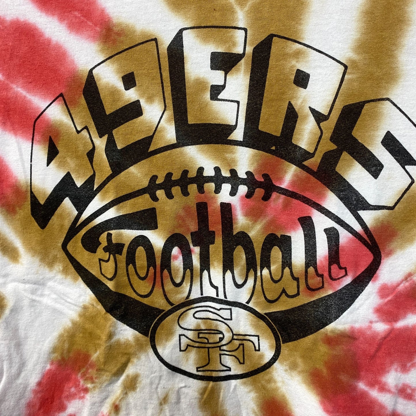 San Francisco 49ers Football Tie-Dye T-Shirt Small