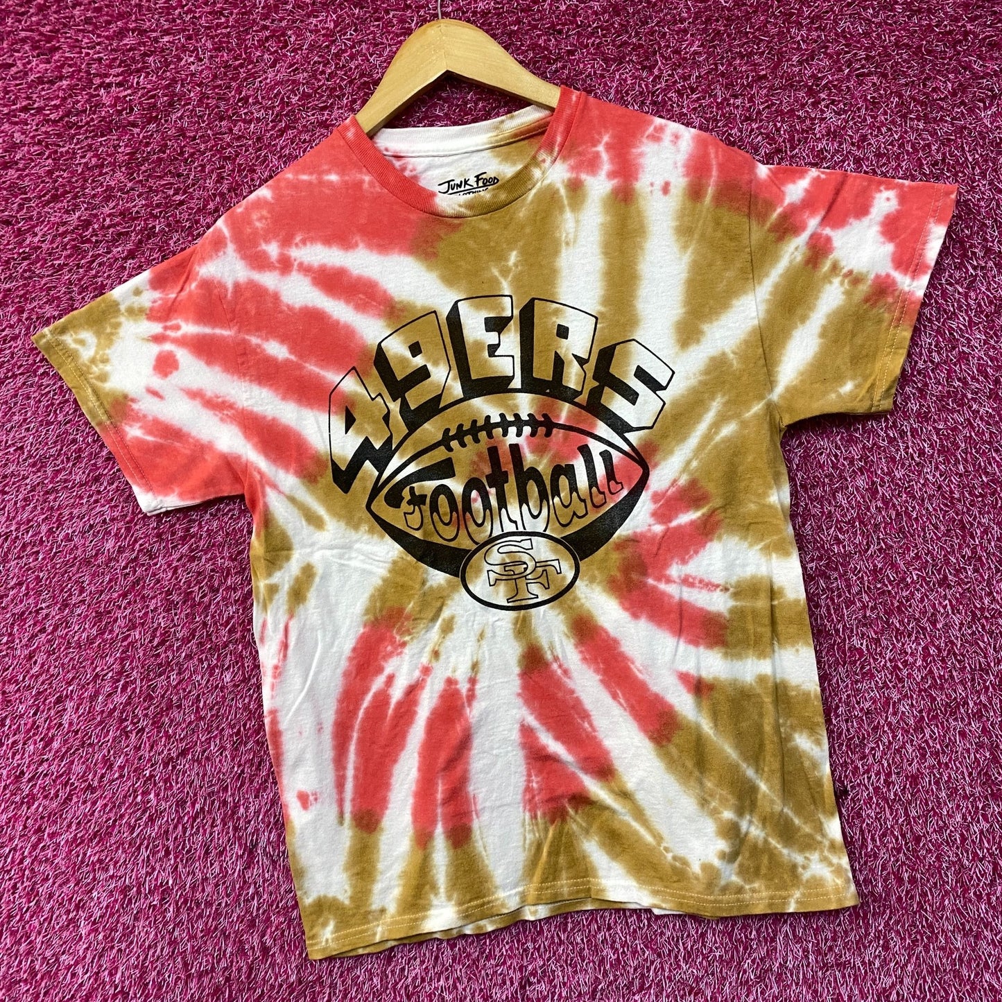 San Francisco 49ers Football Tie-Dye T-Shirt Small