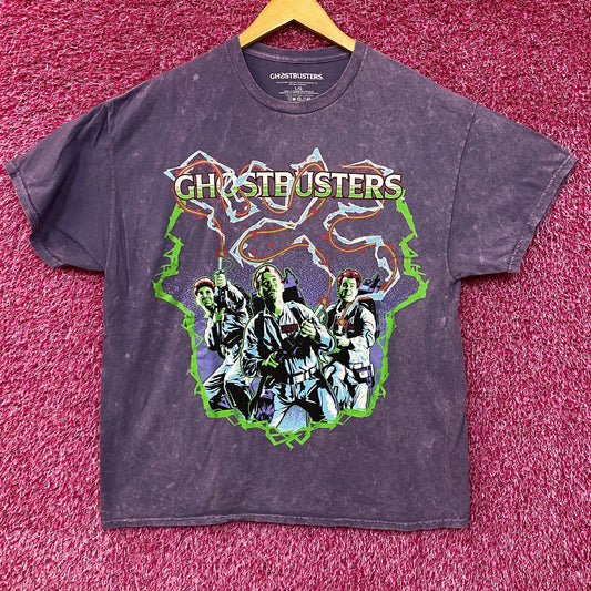 Ghostbusters Classic Team Retro Purple T-Shirt Large