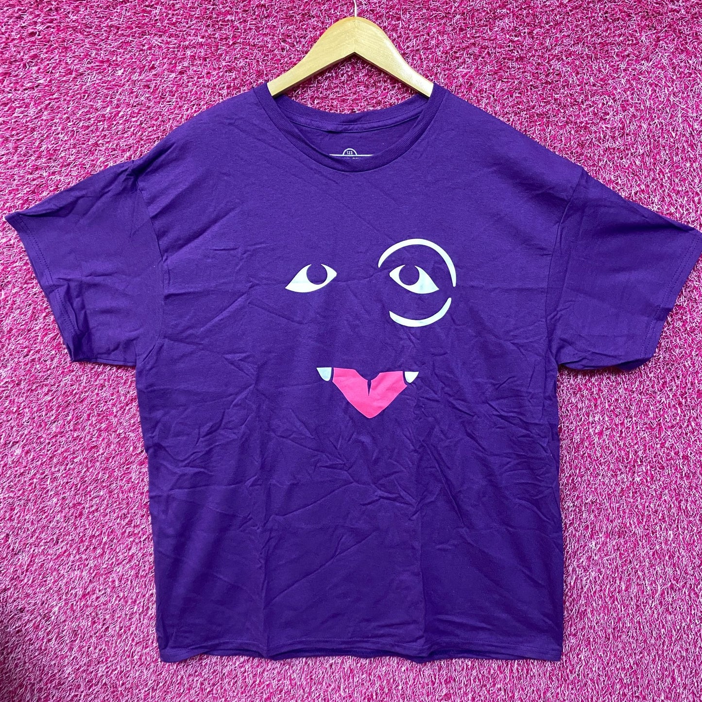 Sesame Street The Count Face Purple T-Shirt XL