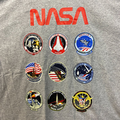 NASA Space Program Patches Graphic Design T-Shirt XL