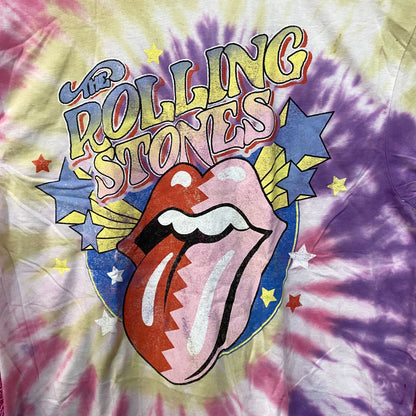 The Rolling Stones Circus Stars Hot Lips Rock Band Tie Dye large