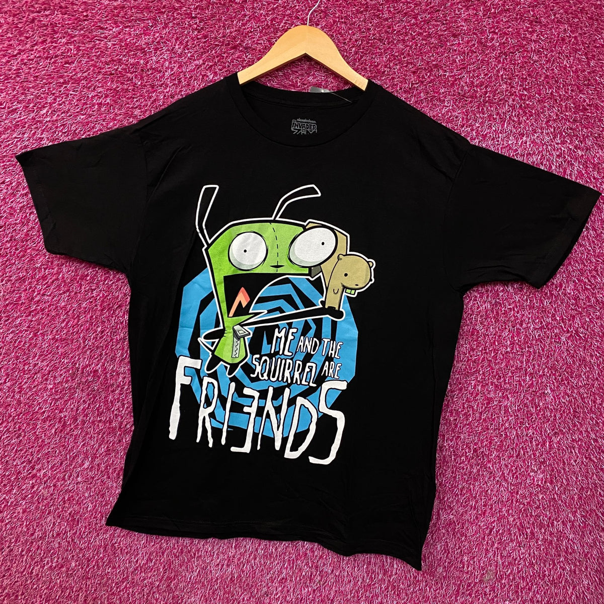 Invader Zim GIR & Squirrel Friends T-Shirt Large
