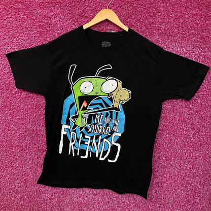 Invader Zim GIR & Squirrel Friends T-Shirt Large