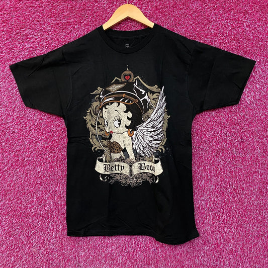 Fleischer Betty Boop Angel Cute Graphic T-Shirt Large