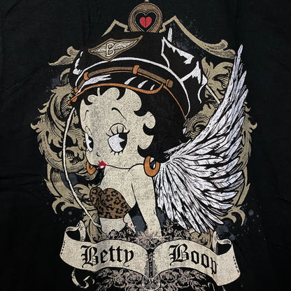 Fleischer Betty Boop Angel Cute Graphic T-Shirt Large
