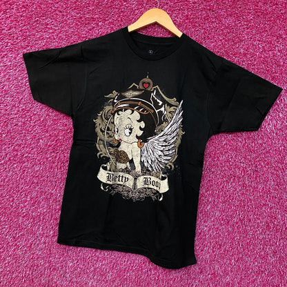 Fleischer Betty Boop Angel Cute Graphic T-Shirt Large