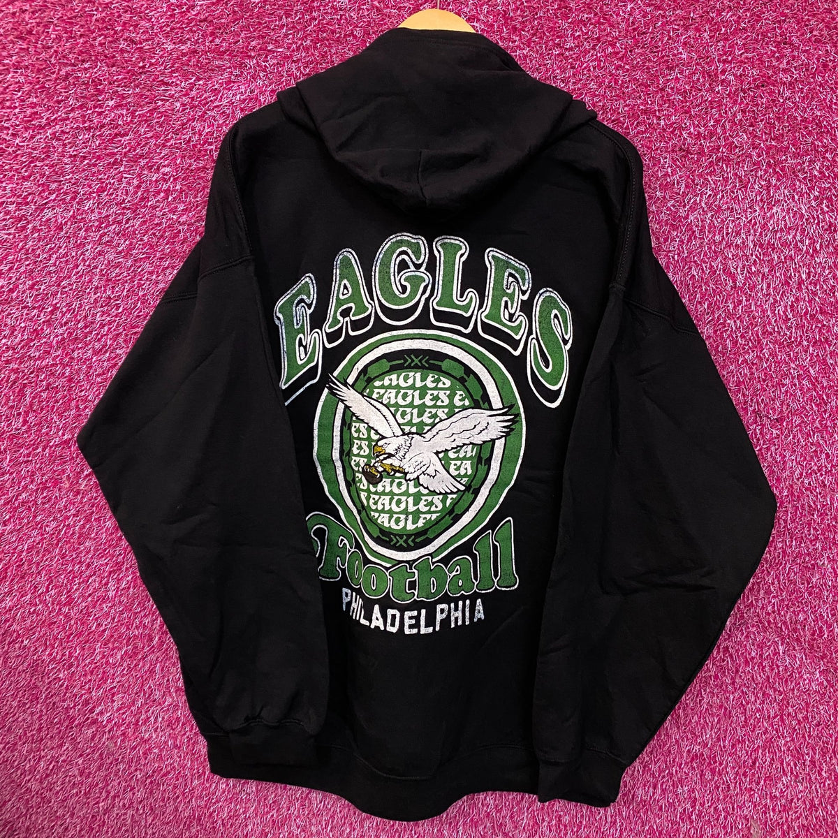 Junk Food Clothing Philadelphia Eagles City Edition Crest Zip Up Hoodie XL