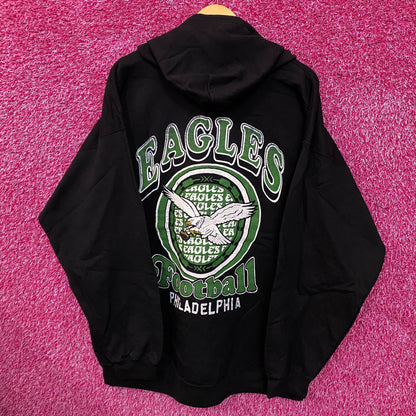 Junk Food Clothing Philadelphia Eagles City Edition Crest Zip Up Hoodie XL