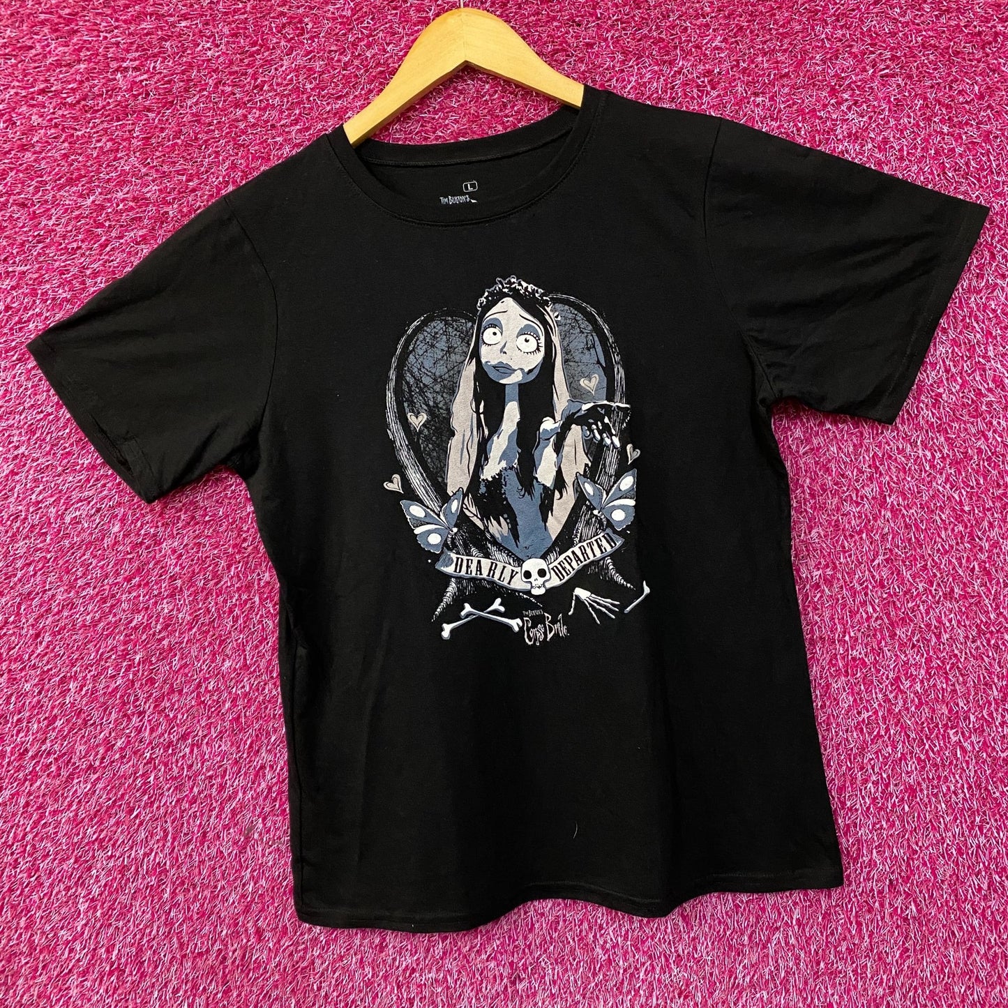 Tim Burton's Corpse Bride Emily Dearly Departed T-Shirt Large